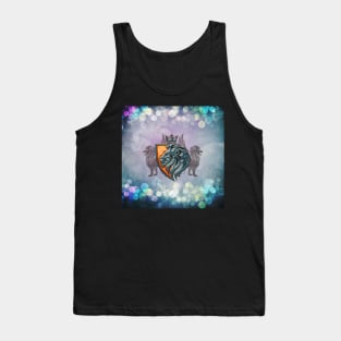 Wonderful lion head with crown Tank Top